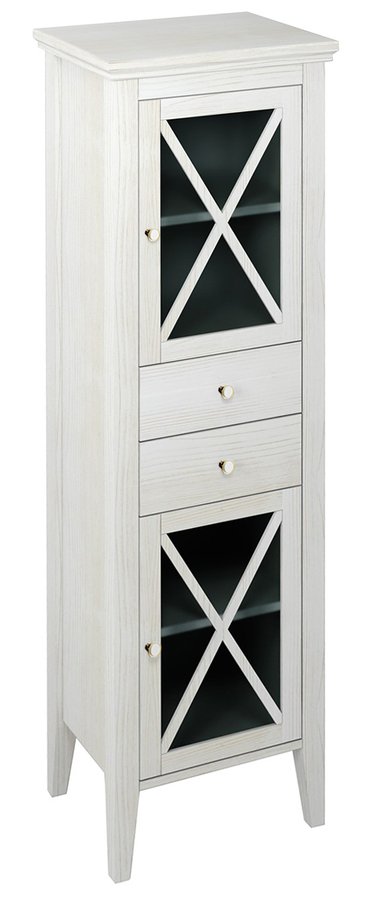 CROSS skříňka vysoká 49x170x39cm, pravá, starobílá CR213