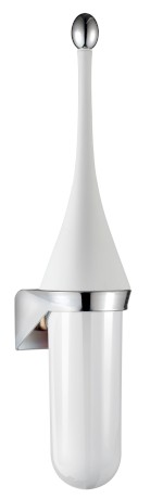 A65801BI (53455) COLORED WC štětka závěsná, ABS, Soft Touch, bílá A65801BI