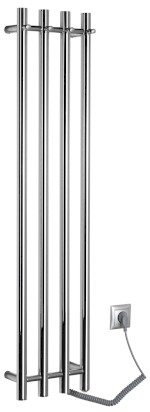 PAPINADO elektrický sušák ručníků 263x1200mm, 85W, chrom ER750