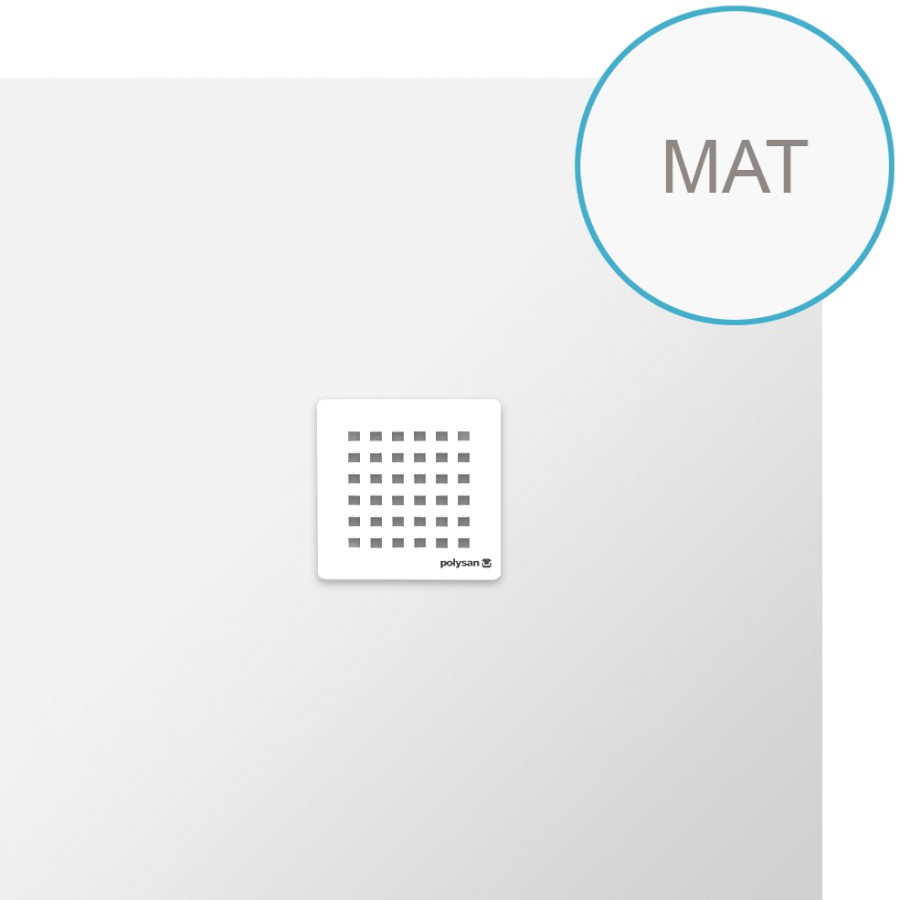 72941MAT (45606) FLEXIA vanička z litého mramoru s možností úpravy rozměru, 80x80cm, bílá mat 72941MAT