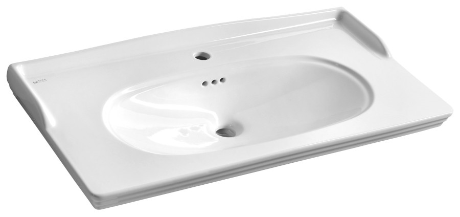 10ST50090 (55934) STELLA keramické umyvadlo 90x46,5cm, bílá 10ST50090