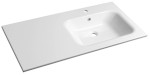 AC101R (52705) ARECA umyvadlo, litý mramor, 101x51,5cm, pravé, bílá AC101R