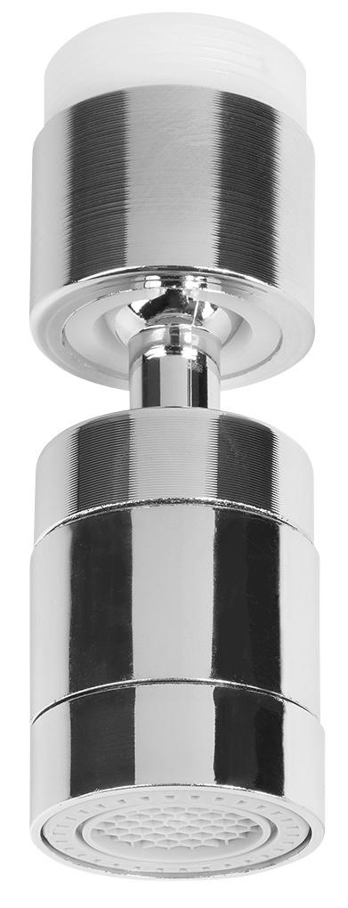 Perlátor s kloubem a přepínačem, redukce M22x1 a M24x1, ABS/chrom B006