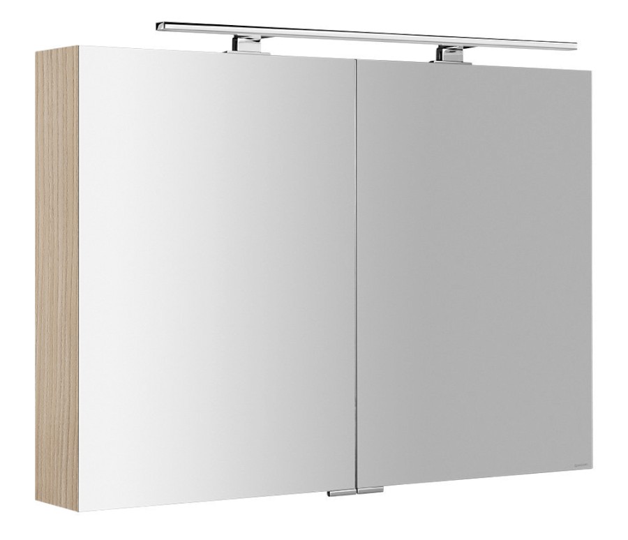 MIRRÓ galerka s LED osvětlením, 100x70x16cm, jilm bardini MC100-0013