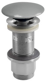 AS917 (61505) Umyvadlová výpust 5/4“, click-clack, betonová zátka, 10-80mm, šedá pololesk AS917