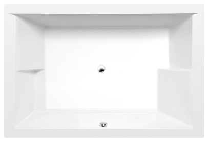 DUPLA obdélníková vana s konstrukcí 180x120x54cm, bílá 13711