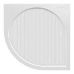 ARCA sprchová vanička z litého mramoru, čtvrtkruh 100x100cm, R550, bílá PA551