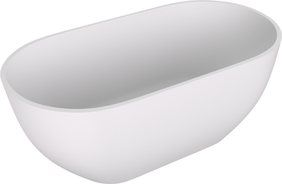 71842MAT (58370) REDUTA volně stojící vana litý mramor 171x81x58cm, bílá mat 71842MAT