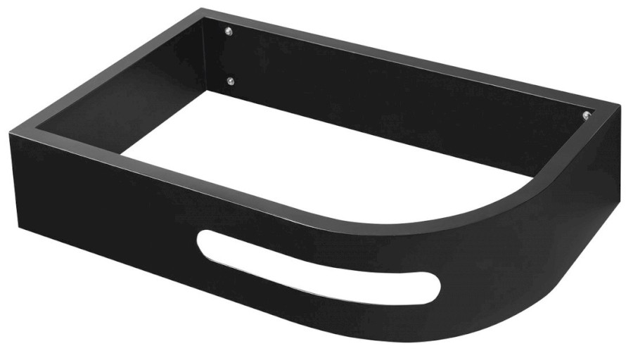 PULSE konzole s držákem ručníků, levá, černá mat BM752-CL