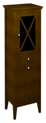 CR315 (58717) CROSS skříňka vysoká s prádelním košem 49x170x39cm, pravá, buk CR315