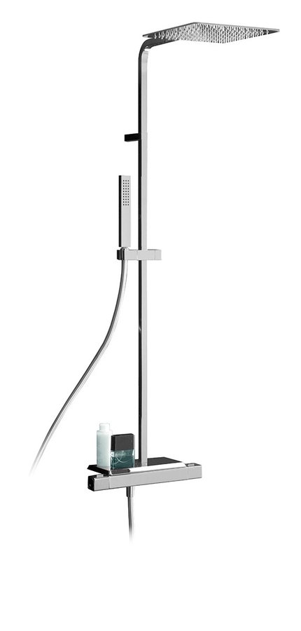 NOTOS sprchový sloup s termostatickou baterií, mýdlenka, chrom NN322