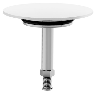 Zátka výpusti vanové soupravy, ABS/bílá 71841.10