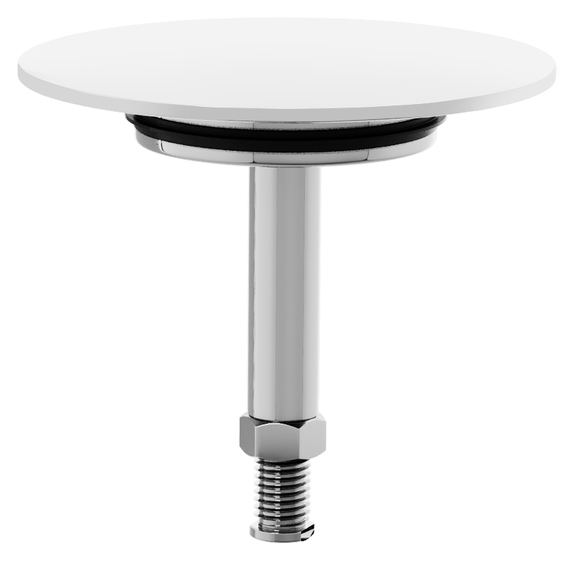 71841.10 (54762) Zátka výpusti vanové soupravy, ABS/bílá 71841.10