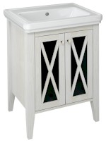 CROSS umyvadlová skříňka 55x81x43cm, starobílá CR260