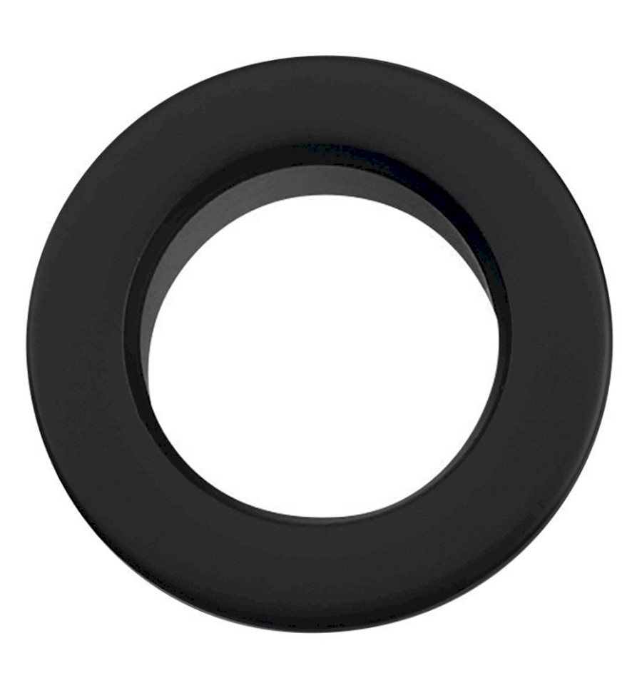 103100000195 (60967) Krytka přepadu umyvadla Ø 32mm, černá 103100000195