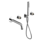 UT093-1 (57358) ULTRAMIX tělo podomítkové vanové baterie s hubicí a ruční sprchou, 2 výstupy, chrom UT093-1