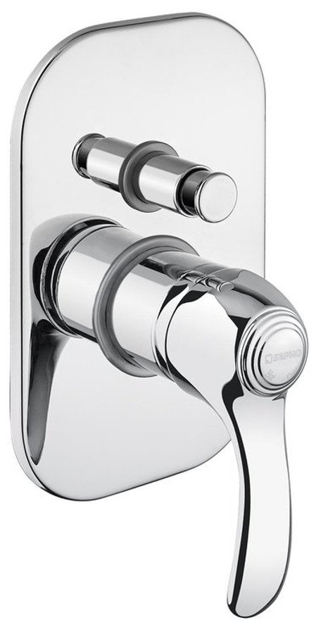 KIRKÉ podomítková sprchová baterie, 2 výstupy, chrom KI42C