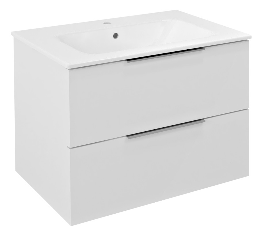 CIRASA umyvadlová skříňka 69,8x52x46cm, bílá lesk CR701-3030