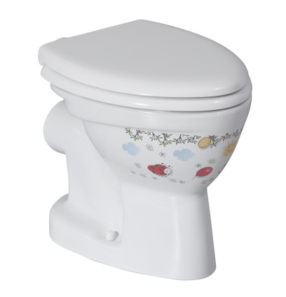 KID WC mísa kombi, zadní odpad, dekor CK310.11CB00E.FF00