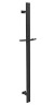 Sprchová tyč, posuvný držák, hranatá, 700 mm, černá mat SC415