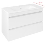 EZ792-3030 (60288) EZARA umyvadlová skříňka 78x54x39cm, bílá lesk EZ792-3030