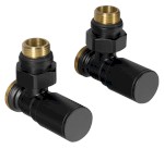 SC237B (56189) C-START připojovací sada ventilů ruční rohová, černá mat SC237B