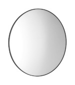 AWB070 (55531) AROWANA kulaté zrcadlo v rámu ø 70cm, černá mat AWB070
