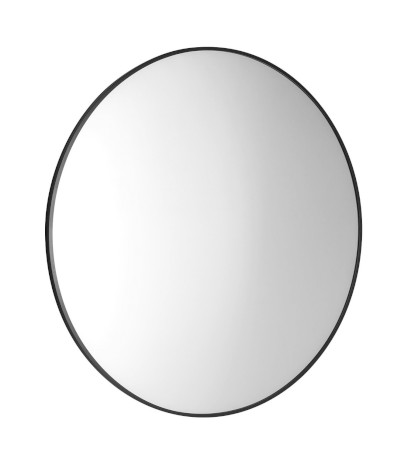 AROWANA kulaté zrcadlo v rámu ø 70cm, černá mat AWB070