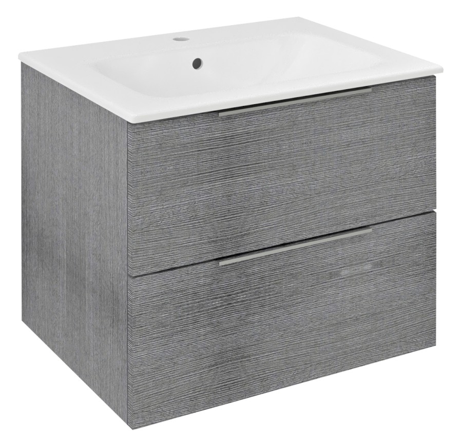 CR611-1111 (62298) CIRASA umyvadlová skříňka 59,2x52x46cm, dub stříbrný CR611-1111