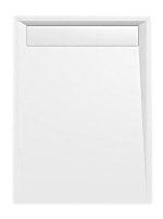 VARESA sprchová vanička z litého mramoru se záklopem, obdélník 120x90cm, bílá 71603