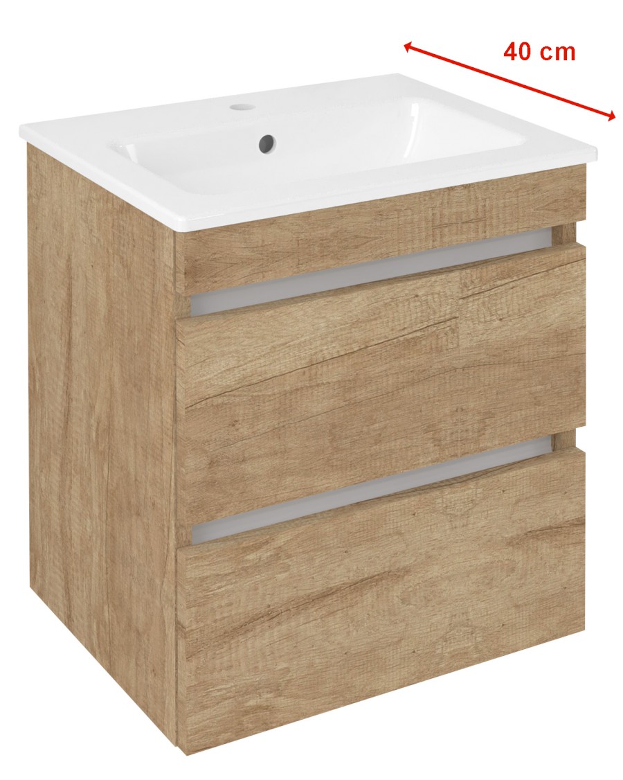 EZ492-2222 (60267) EZARA umyvadlová skříňka 48x54x39cm, dub alabama EZ492-2222