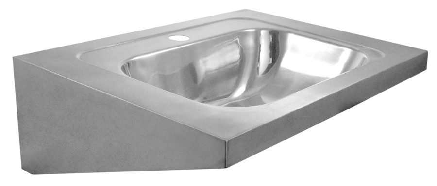 Závěsné umyvadlo 610x210x460 mm, nerez mat 13033.S