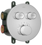 SMART SELECT podomítková sprchová termostatická baterie, box, 2 výstupy, chrom RP032