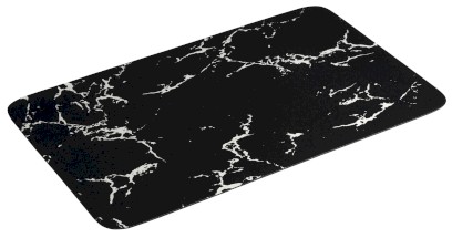 Koupelnová předložka 50x80cm, absorpční, černá/mramor PCD011