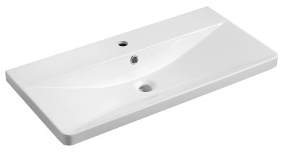 SEN umyvadlo nábytkové, litý mramor, 81x40cm, bílá SN810