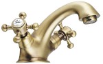 ANTEA stojánková umyvadlová baterie s výpustí, bronz 3176