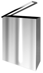 Odpadkový koš nástěnný 25l, nerez lesk XP007
