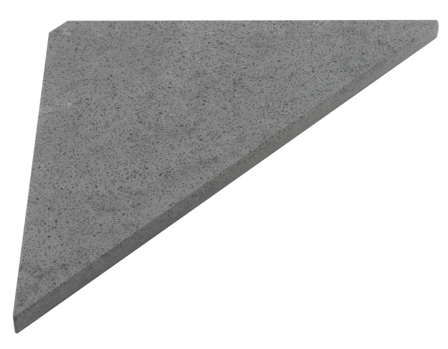 ABELINE rohová police rockstone 200x200mm, concrete AE200-4033
