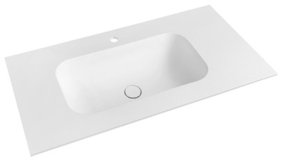 TREOS umyvadlo 76,6x51,3 cm, rockstone, bílá mat TS077-0101