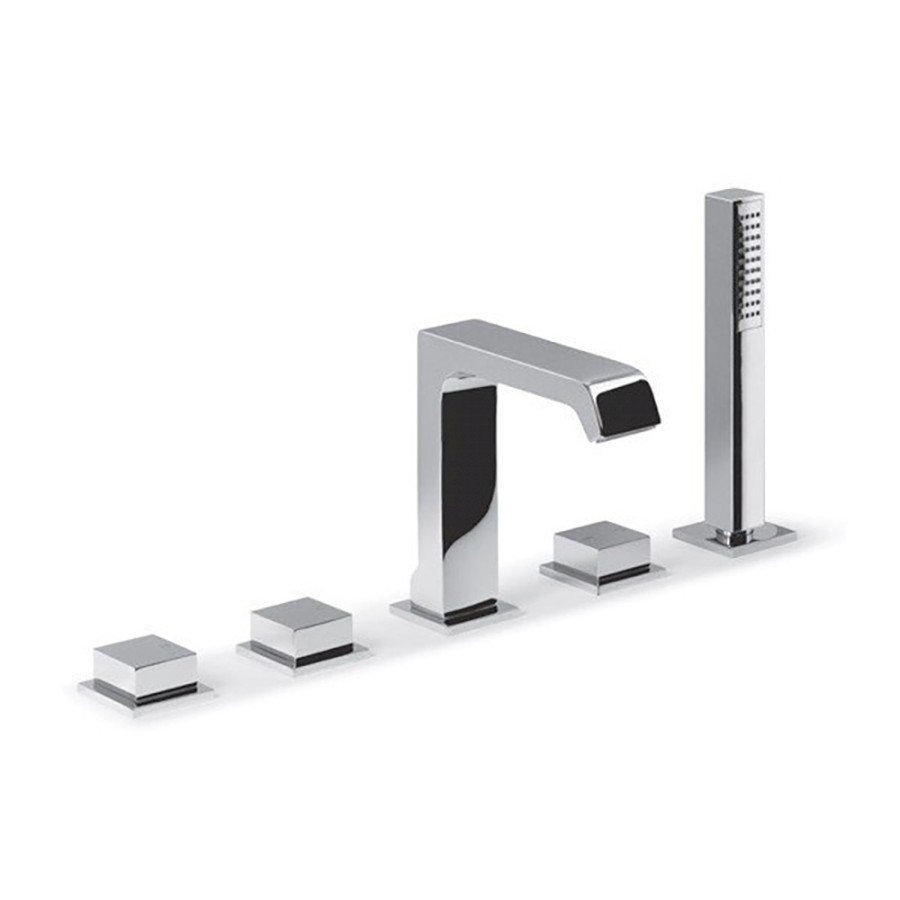 IFTECH5 (304) INFINITI pětiprvková baterie na okraj vany, chrom IFTECH5