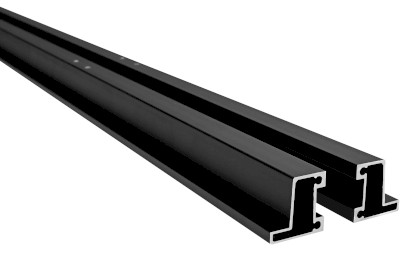 EASY BLACK set vodorovných nastavovacích profilů pivotových dveří 1900mm ND549B