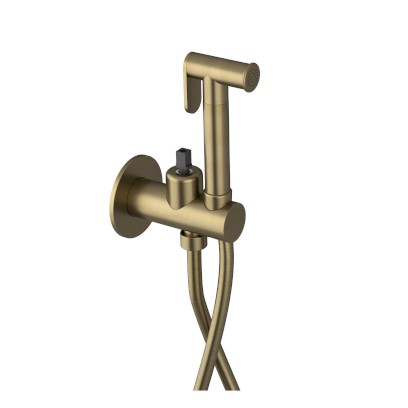 ULTRAMIX tělo podomítkové bidetové baterie se Stop sprškou, kulatá, zlato mat UT013G-1