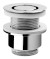 Umyvadlová výpust 5/4“, neuzavíratelná, design zátka, 30-45mm, chrom 147.545.5