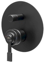 VERSI podomítková sprchová baterie, 2 výstupy, černá mat RV042/15