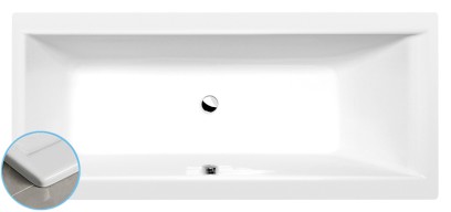 CLEO SLIM obdélníková vana 160x70x48cm, bílá 73611S