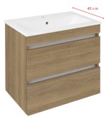 EZARA umyvadlová skříňka 58x54x39cm, dub cuneo EZ592-2525