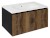 LOREA umyvadlová skříňka 80x44x51,2cm, 1x zásuvka, dub collingwood/černá mat LE080-1935
