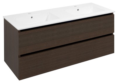 EZARA dvojumyvadlová skříňka 120x55x46cm, borovice rustik EZ121-1616