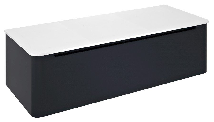 KERALA umyvadlová skříňka 120x35x47,5cm, 1x zásuvka, antracit matný KR120-3434