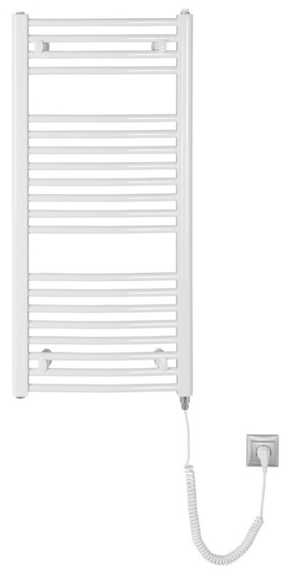 ORBIT-E elektrické otopné těleso oblé 450x960 mm, 300 W, bílá ILEO94T